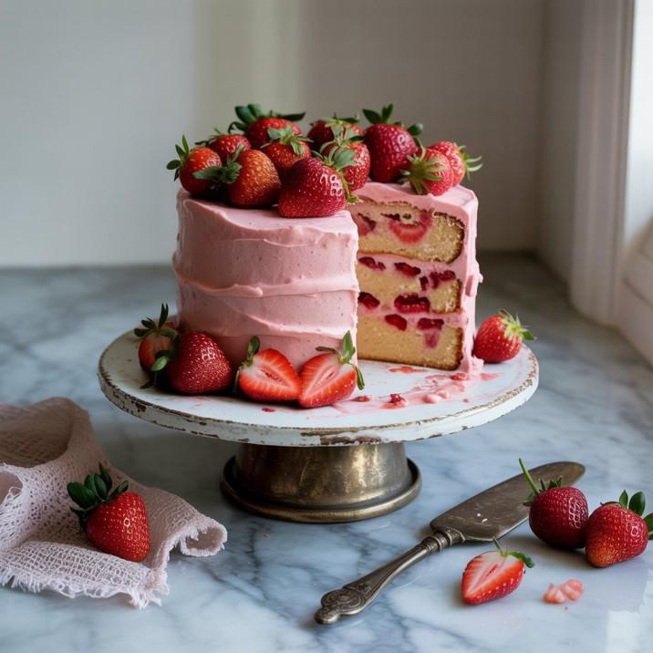 Strawberry Cake Recipe